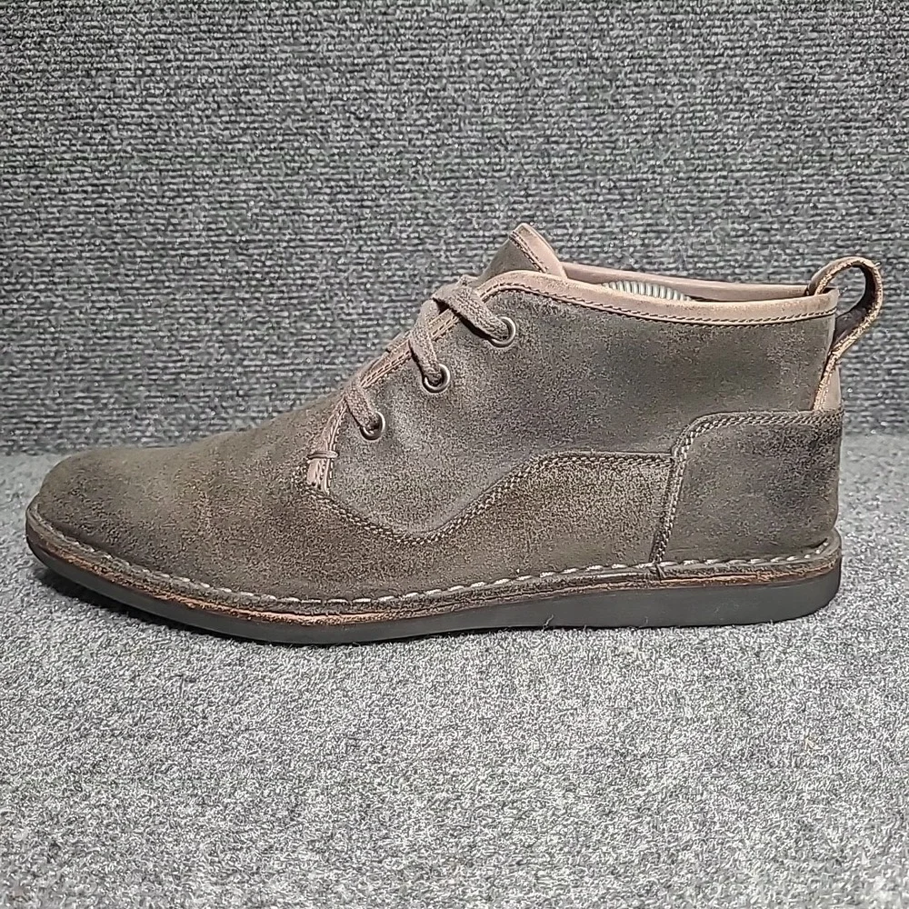 John Varvatos Chukka Boots Men Size 9.5 Suede Lace Up Ankle Gray